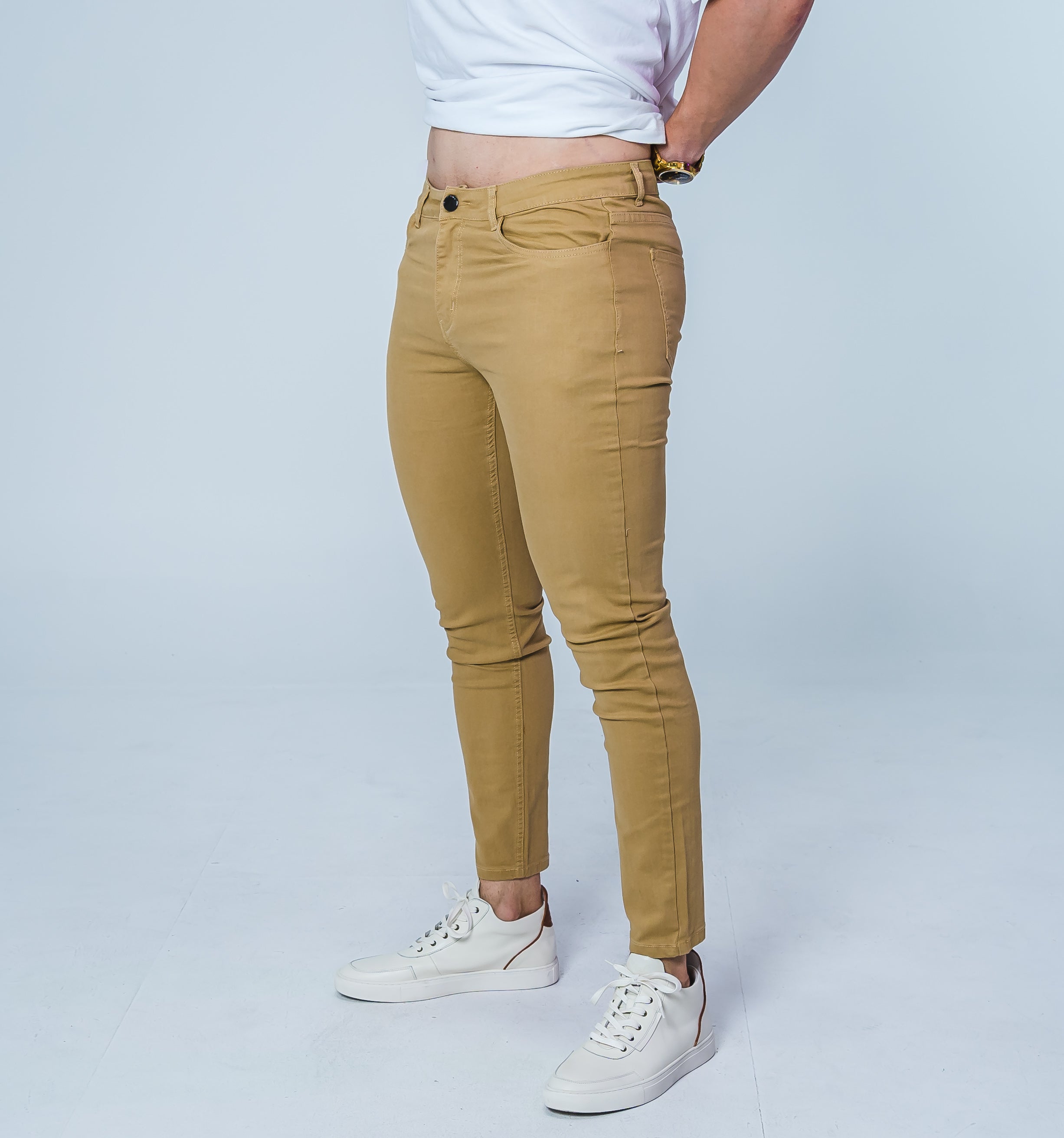 Khaki Fitted Chino