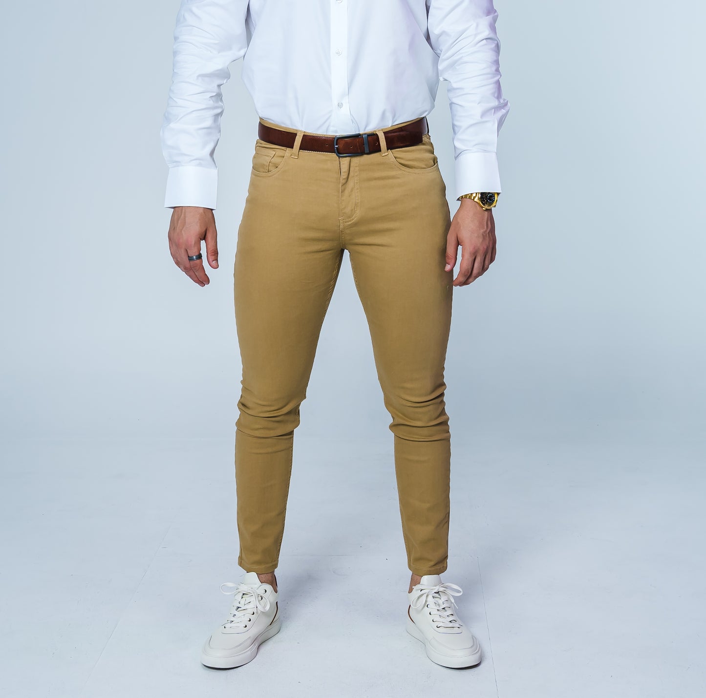 Khaki Fitted Chino