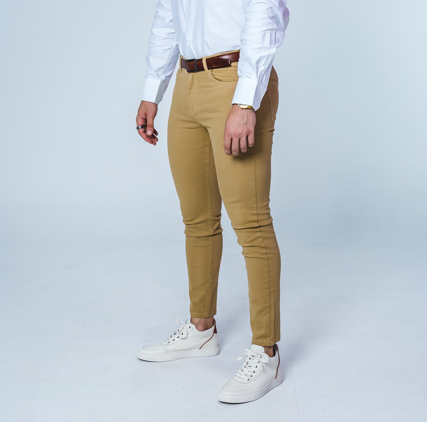 Khaki Fitted Chino