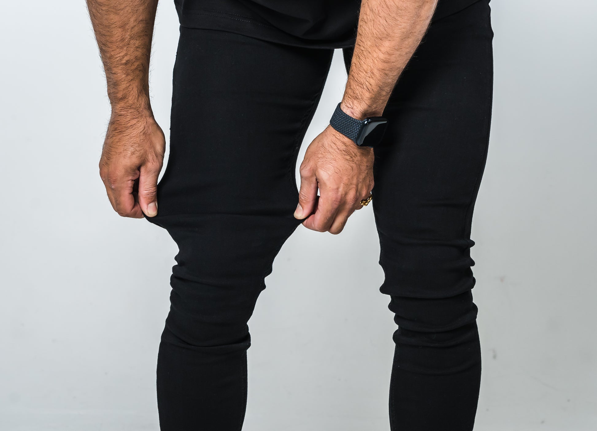 Men's Black Fitted Jean